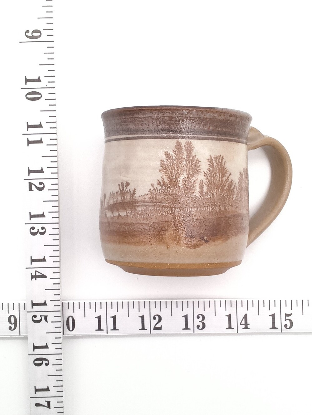 Vintage Signed Studio Pottery Stoneware Mugs - Set of 2 - Picture 4 of 9